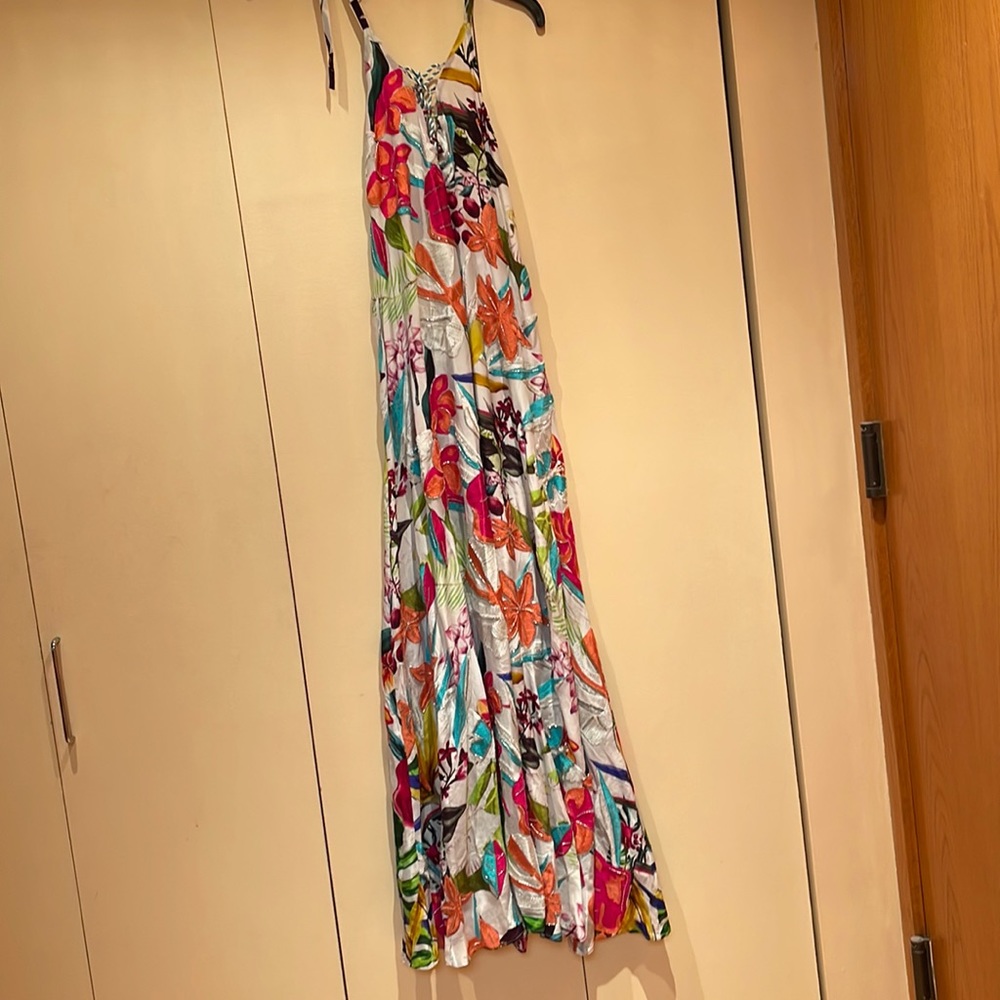 Beautiful unlined silk open back dress